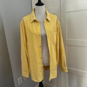 Urban Outfitters - Corduroy shirt/jacket in canary.   Size XL NWOT